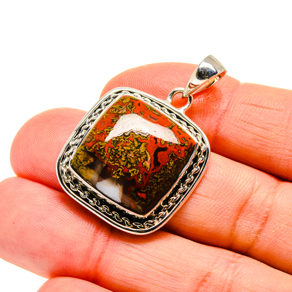 Moroccan Agate Pendants handcrafted by Anasilvercos - PD750680