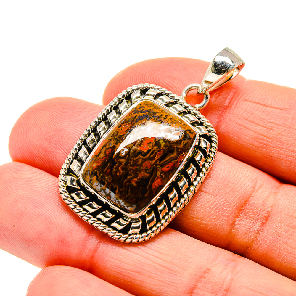 Moroccan Agate Pendants handcrafted by Anasilvercos - PD750683