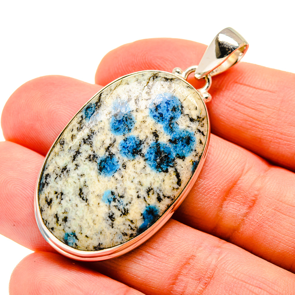 K2 Blue Azurite Pendants handcrafted by Anasilvercos - PD750692