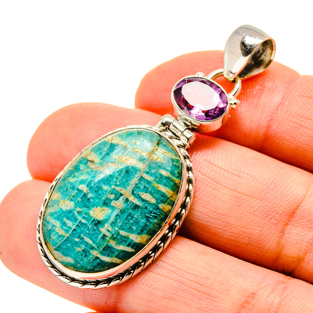 Amazonite Pendants handcrafted by Anasilvercos - PD750783