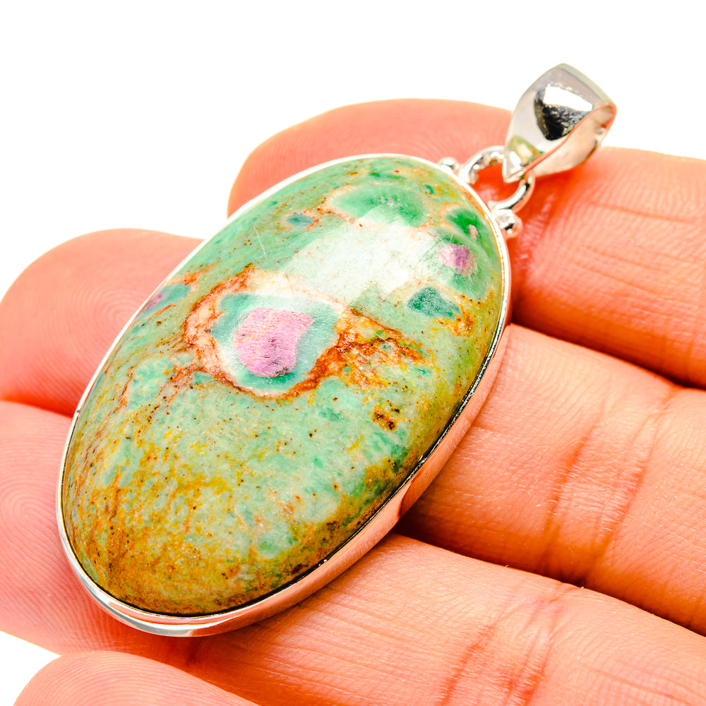 Ruby Fuchsite Pendants handcrafted by Anasilvercos - PD750812