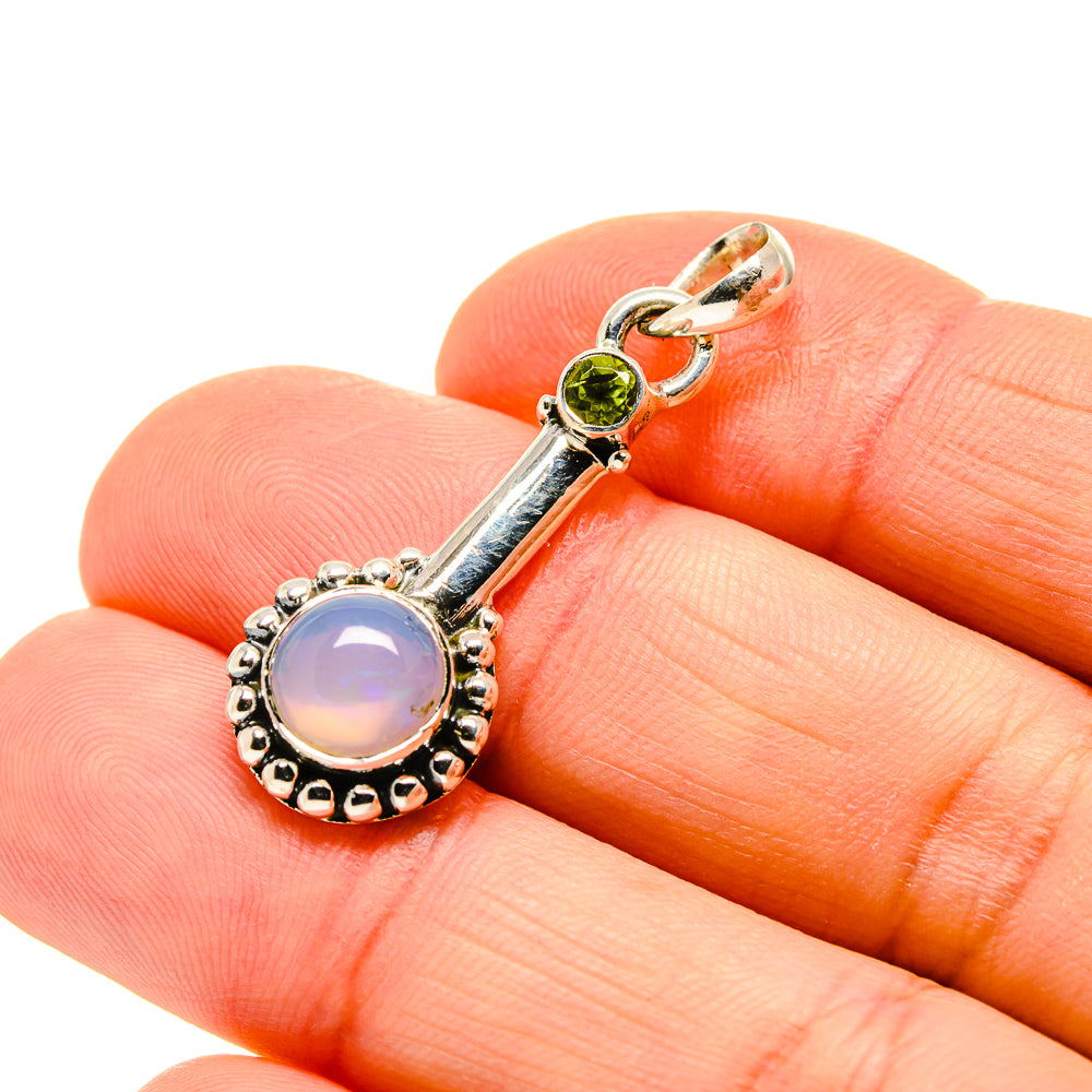Ethiopian Opal Pendants handcrafted by Anasilvercos - PD750852