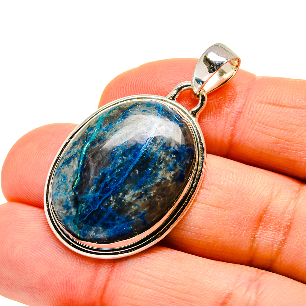 Chrysocolla In Quartz Pendants handcrafted by Anasilvercos - PD750870