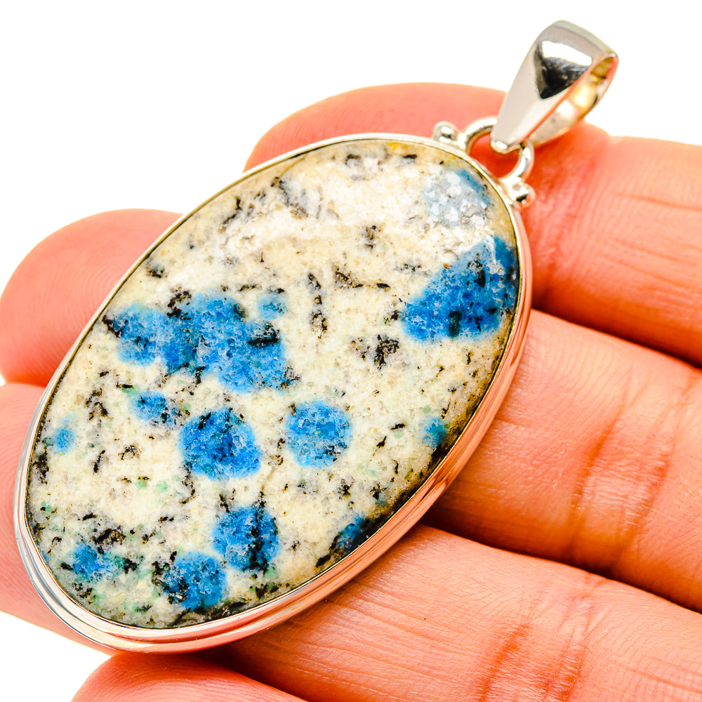 K2 Blue Azurite Pendants handcrafted by Anasilvercos - PD750909