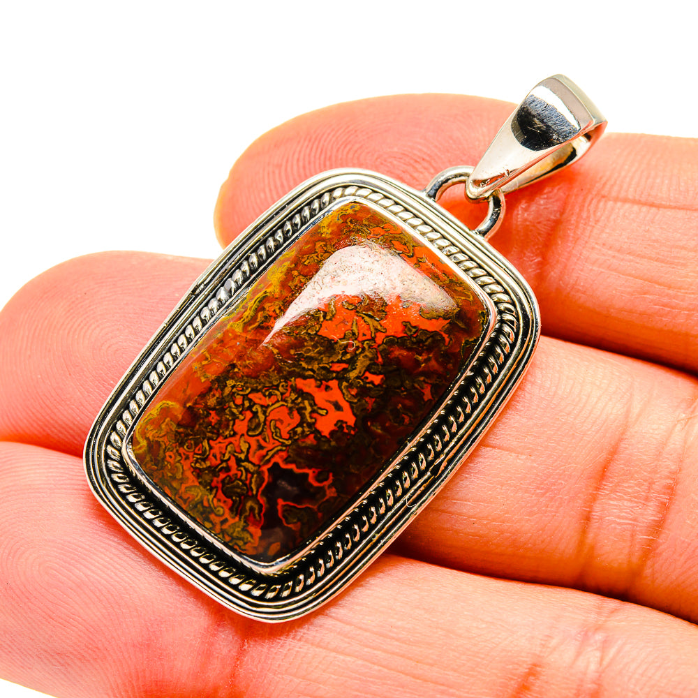 Moroccan Agate Pendants handcrafted by Anasilvercos - PD750953