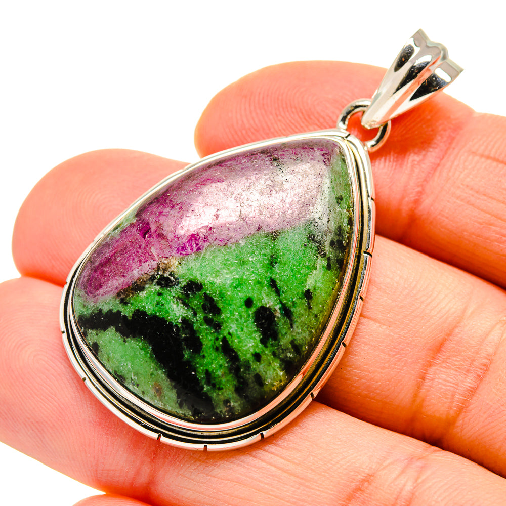 Ruby Fuchsite Pendants handcrafted by Anasilvercos - PD750960