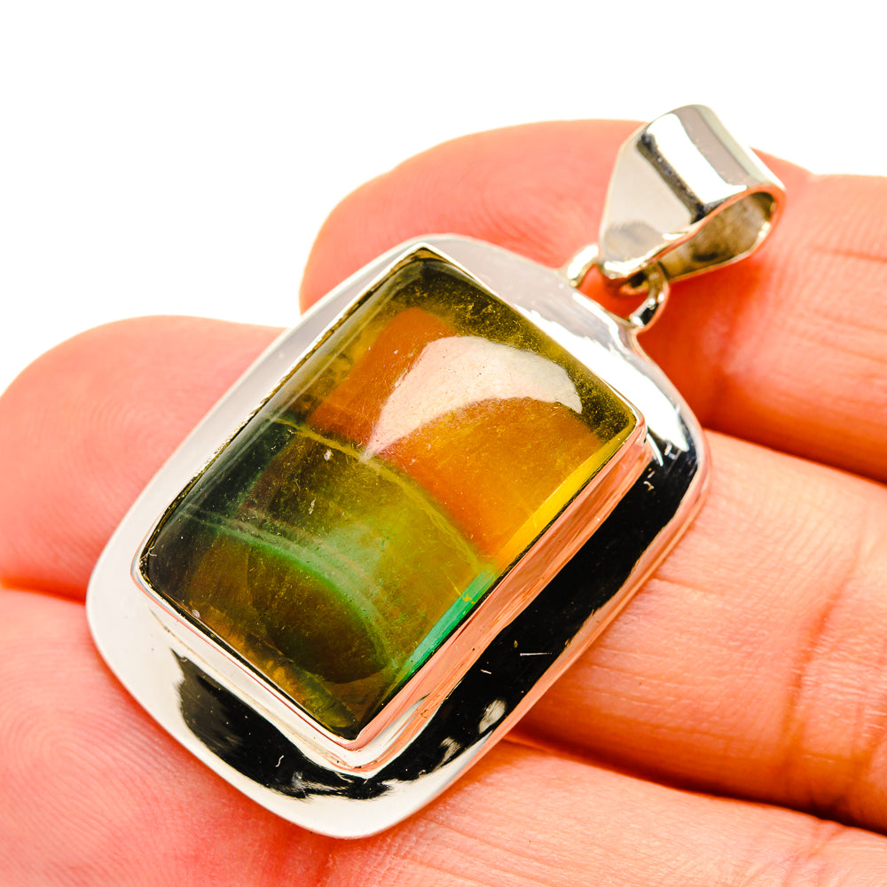 Green Fluorite Pendants handcrafted by Anasilvercos - PD750973