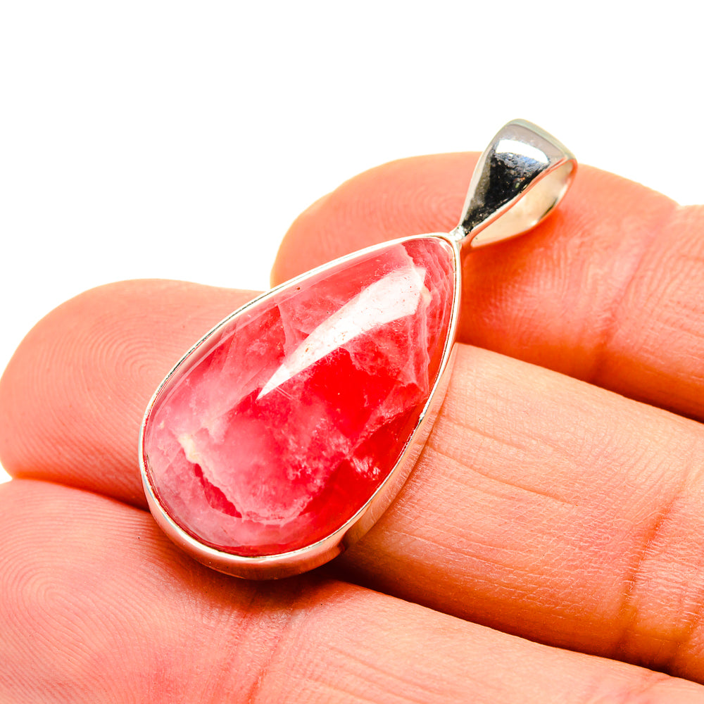 Pink Agate Pendants handcrafted by Anasilvercos - PD750995