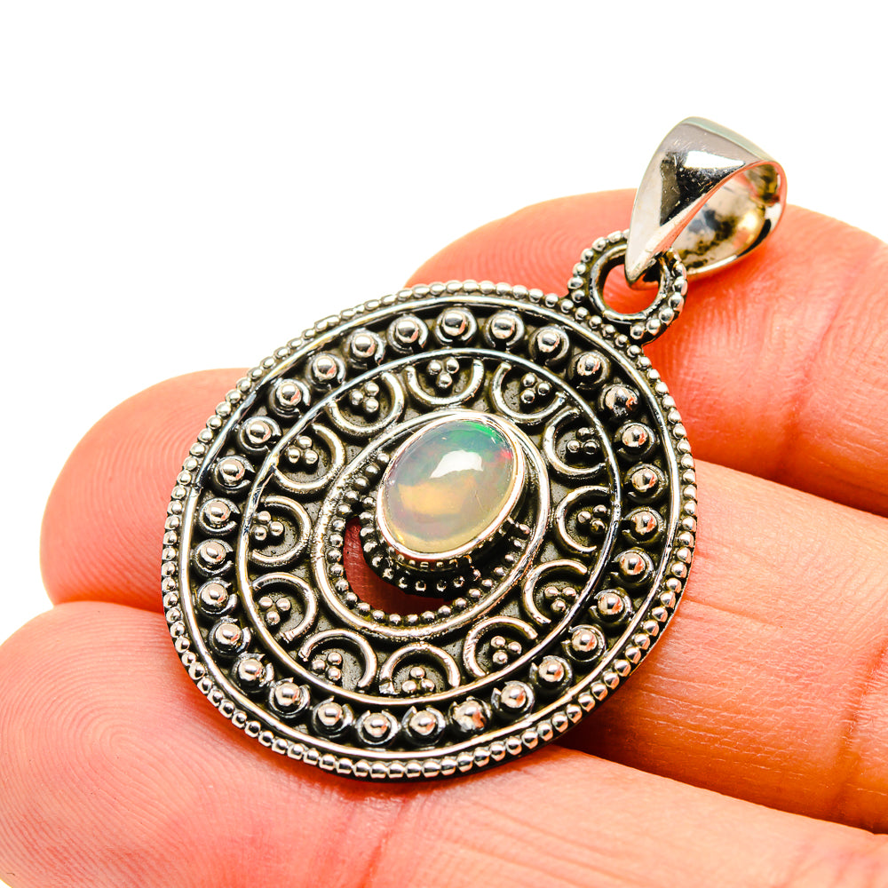 Ethiopian Opal Pendants handcrafted by Anasilvercos - PD751024