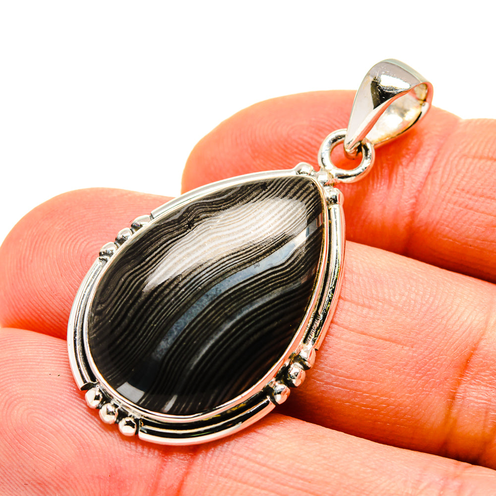 Psilomelane Pendants handcrafted by Anasilvercos - PD751094