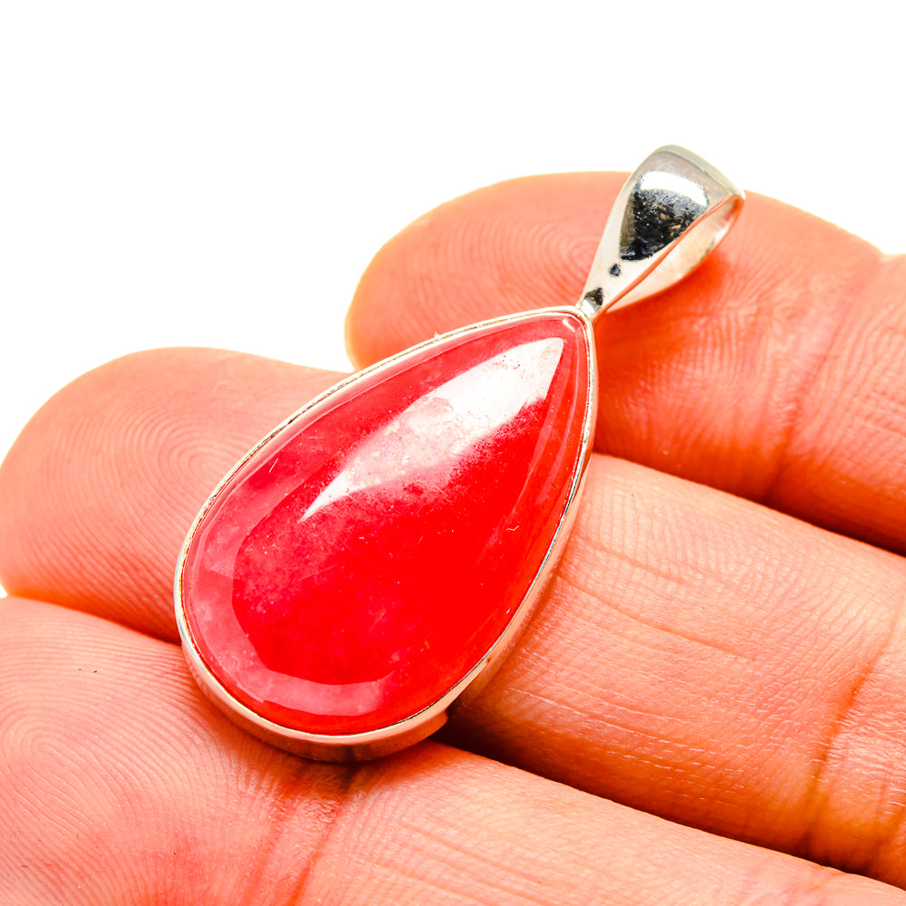 Pink Agate Pendants handcrafted by Anasilvercos - PD751095
