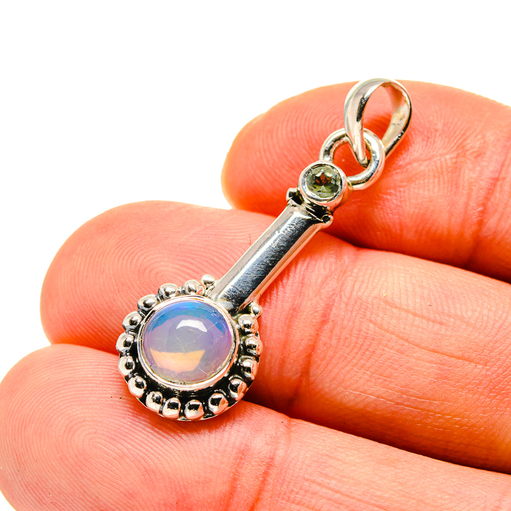 Ethiopian Opal Pendants handcrafted by Anasilvercos - PD751122