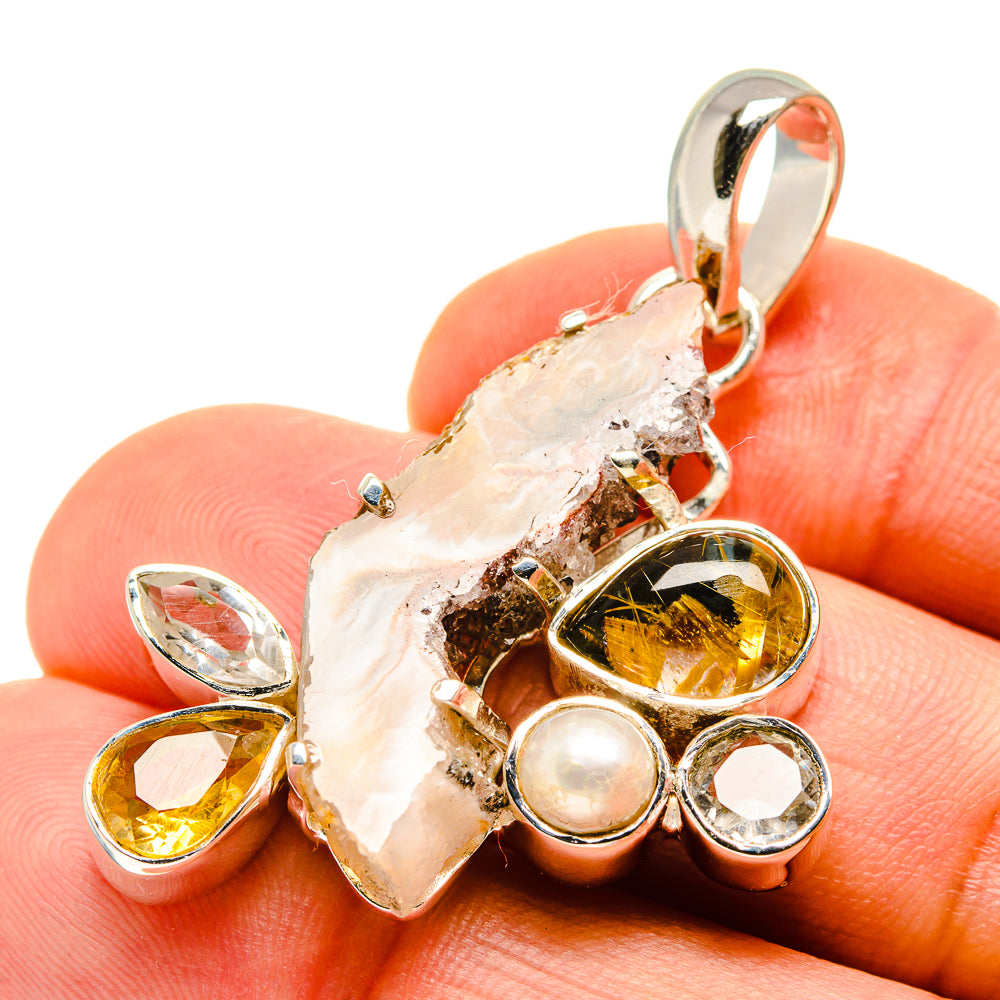Occo Geode Pendants handcrafted by Anasilvercos - PD751135