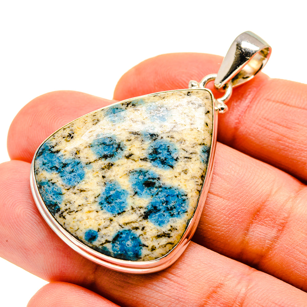 K2 Blue Azurite Pendants handcrafted by Anasilvercos - PD751166