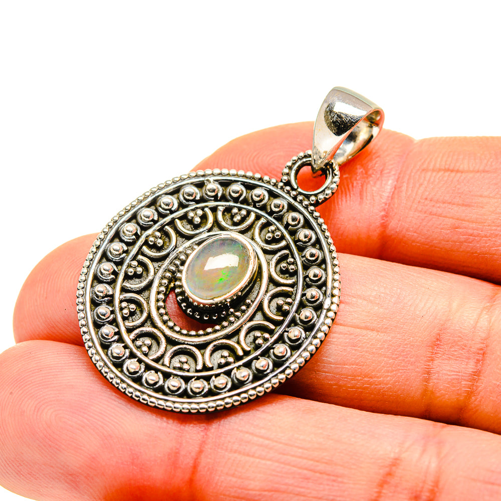 Ethiopian Opal Pendants handcrafted by Anasilvercos - PD751218