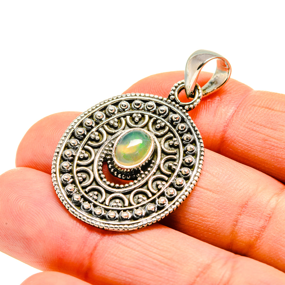 Ethiopian Opal Pendants handcrafted by Anasilvercos - PD751219