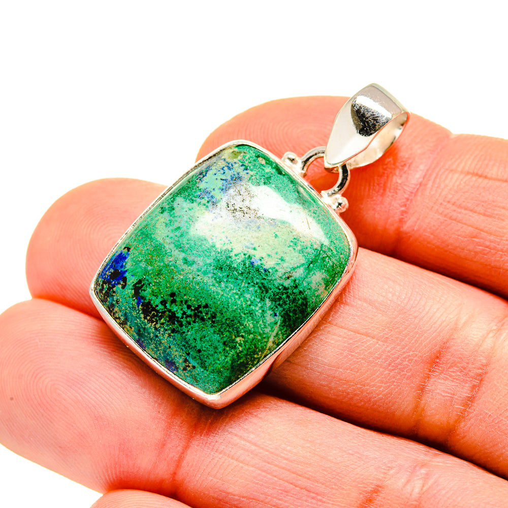 Chrysocolla Pendants handcrafted by Anasilvercos - PD751246