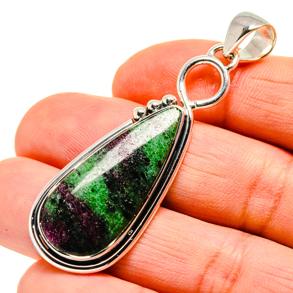 Ruby Zoisite Pendants handcrafted by Anasilvercos - PD751287