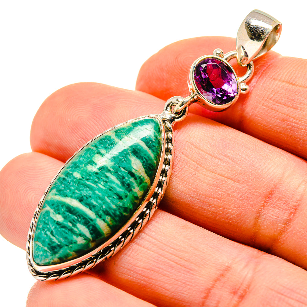 Amazonite Pendants handcrafted by Anasilvercos - PD751292