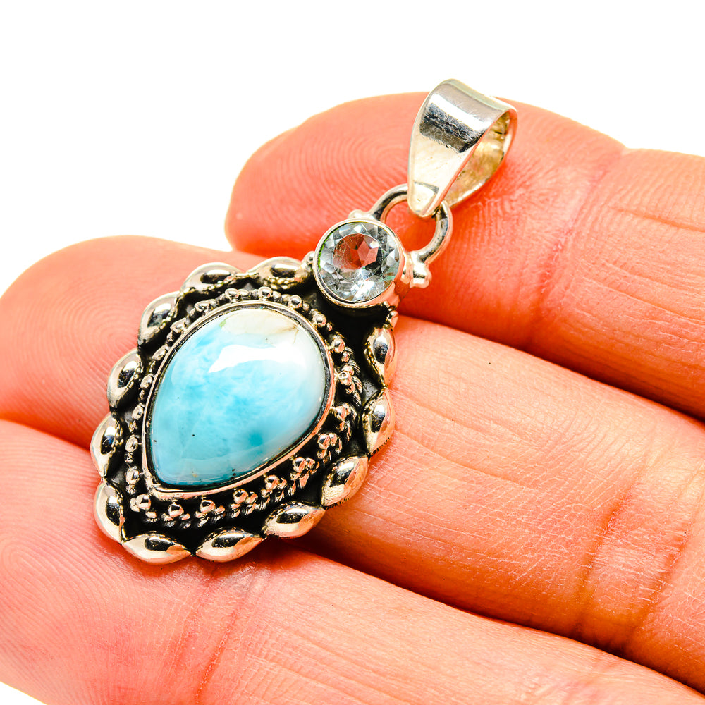 Larimar Pendants handcrafted by Anasilvercos - PD751339