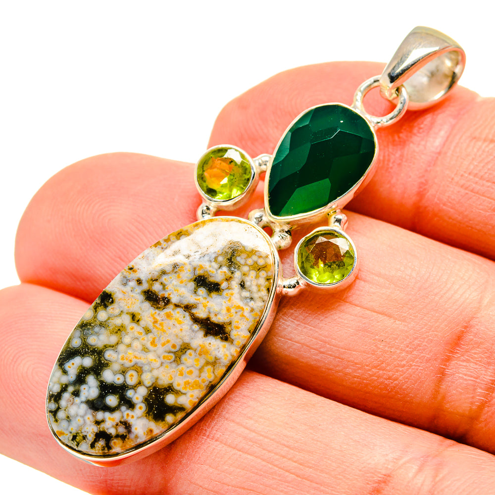Ocean Jasper Pendants handcrafted by Anasilvercos - PD751511