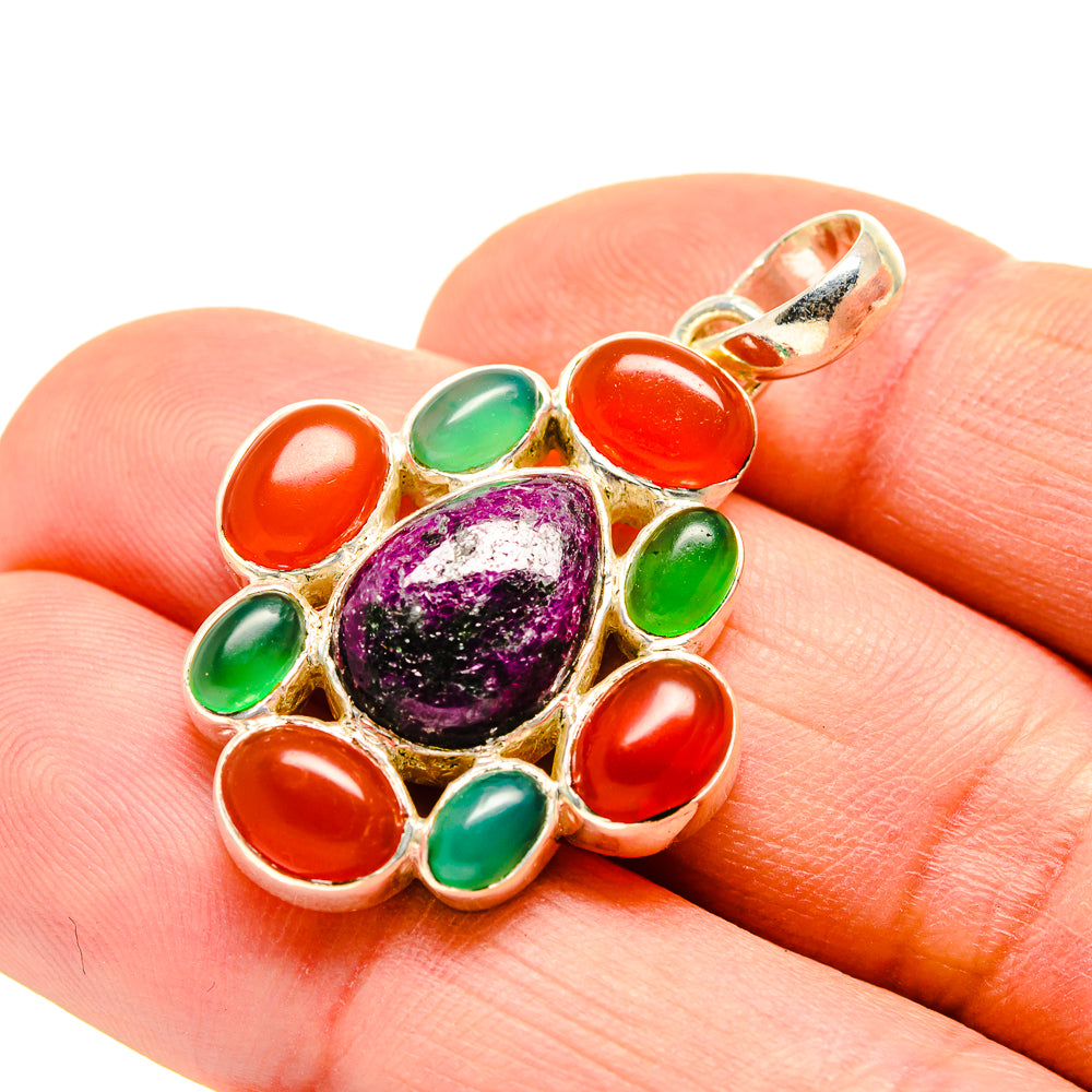 Russian Eudialyte Pendants handcrafted by Anasilvercos - PD751537
