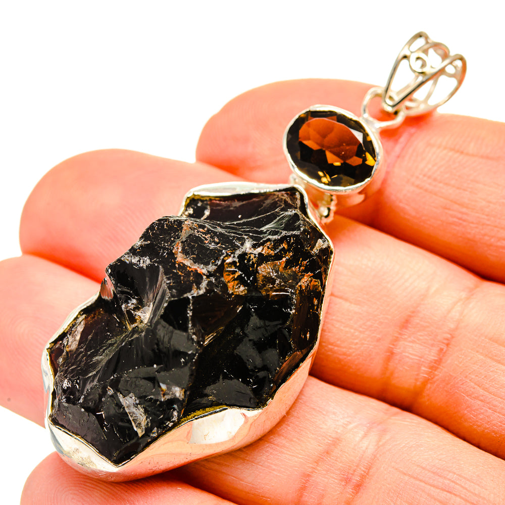 Smoky Quartz Pendants handcrafted by Anasilvercos - PD751540