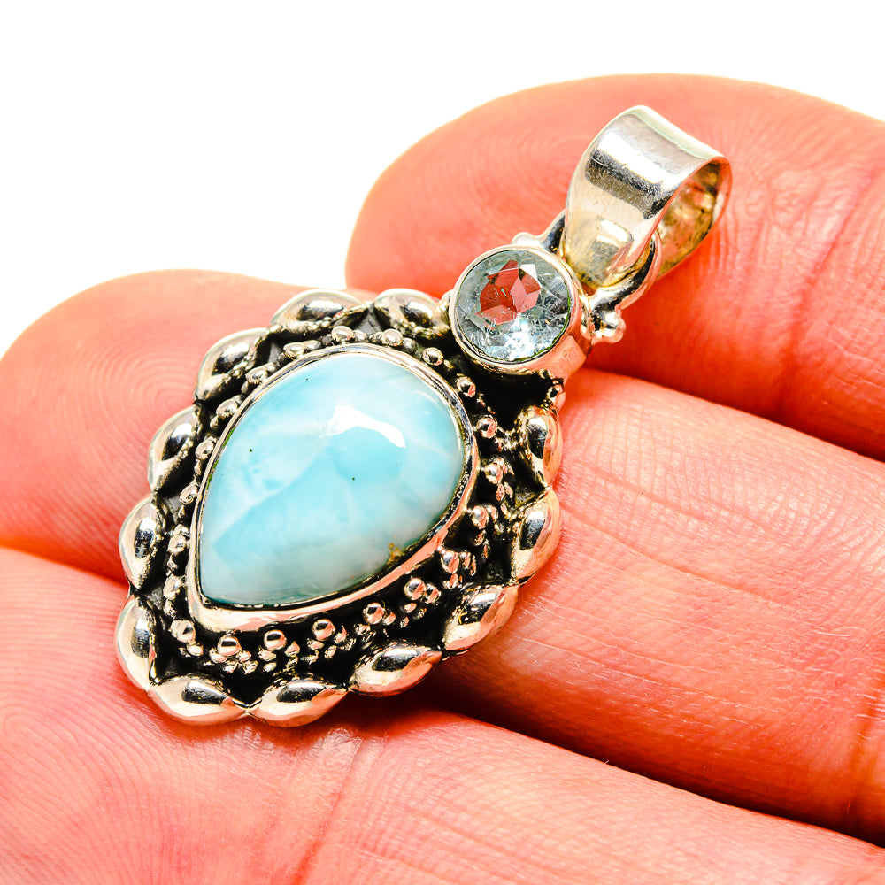 Larimar Pendants handcrafted by Anasilvercos - PD751600