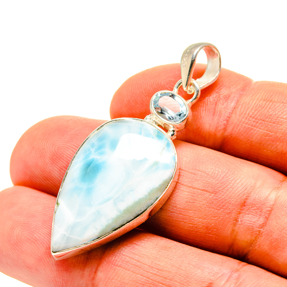 Larimar Pendants handcrafted by Anasilvercos - PD751616