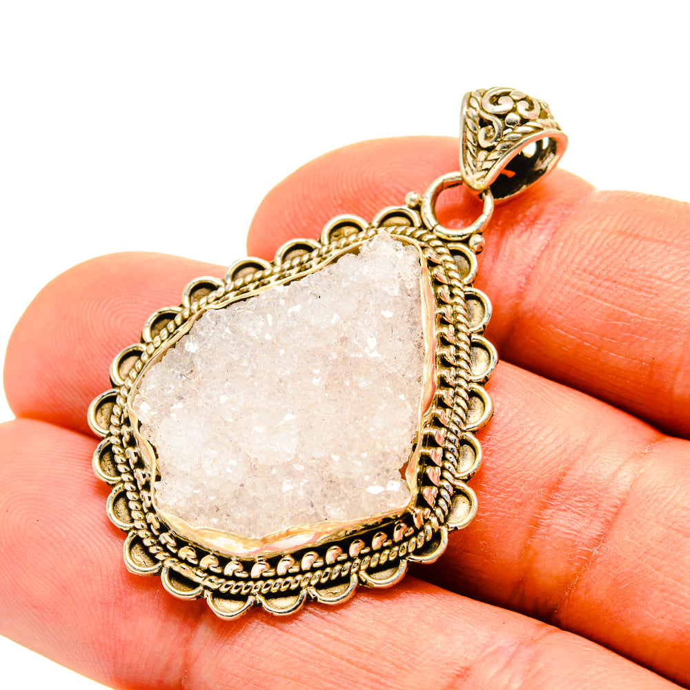 Rainbow Moonstone Pendants handcrafted by Anasilvercos - PD751676