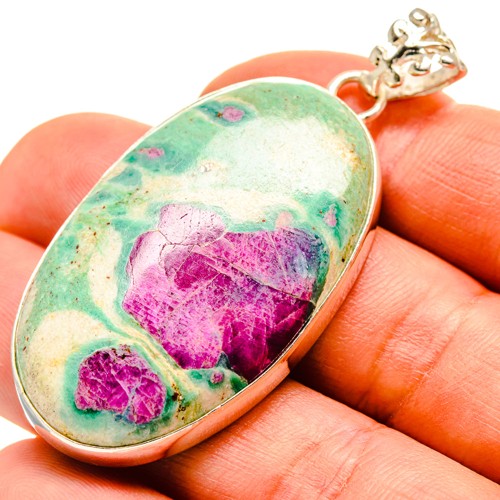 Ruby Fuchsite Pendants handcrafted by Anasilvercos - PD751747
