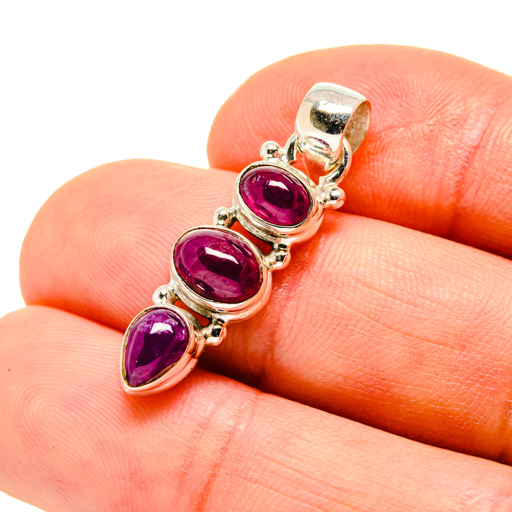Pink Tourmaline Pendants handcrafted by Anasilvercos - PD751791