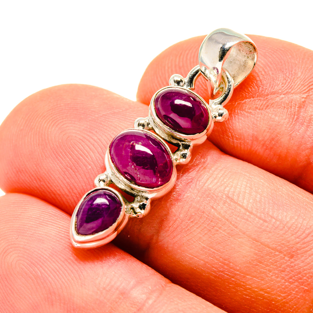 Pink Tourmaline Pendants handcrafted by Anasilvercos - PD751851
