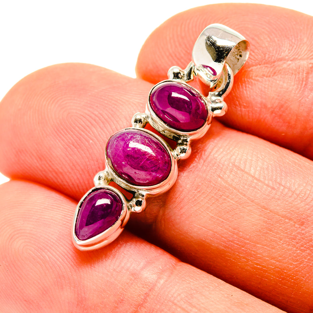 Pink Tourmaline Pendants handcrafted by Anasilvercos - PD751853