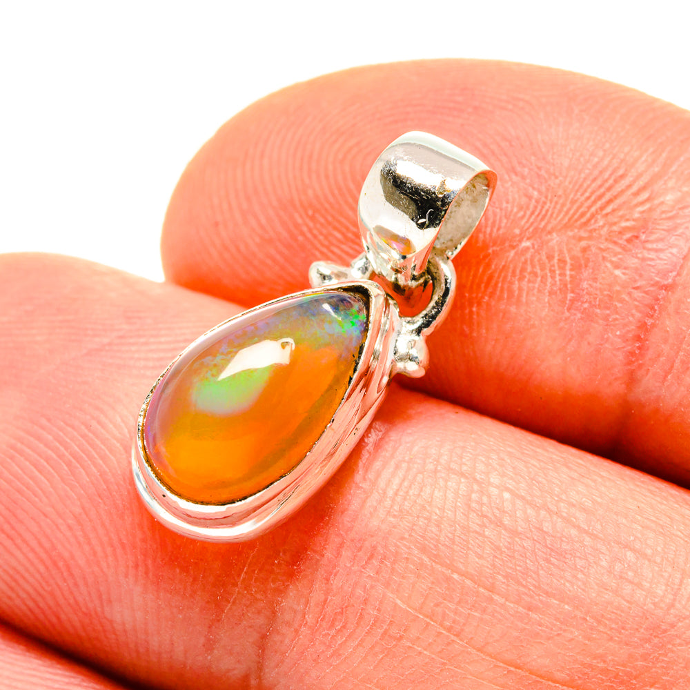 Ethiopian Opal Pendants handcrafted by Anasilvercos - PD751859