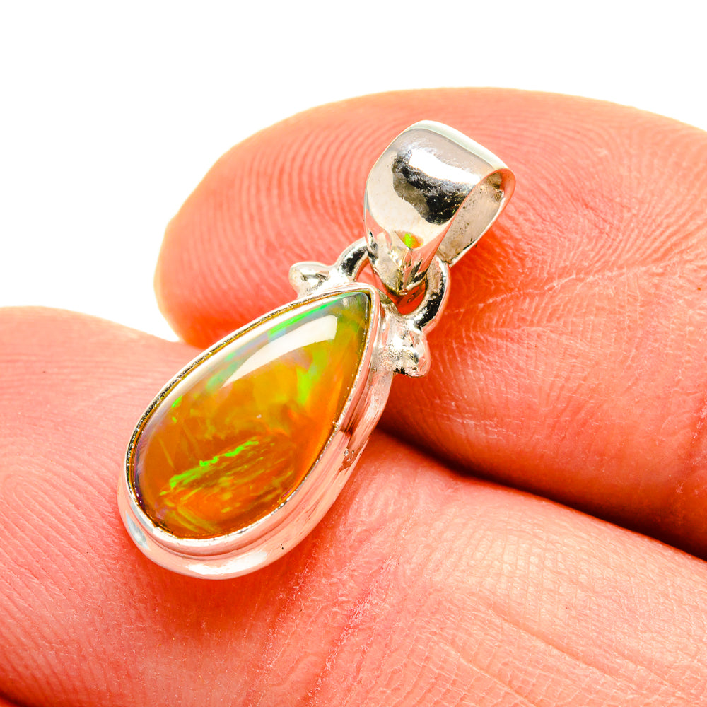 Ethiopian Opal Pendants handcrafted by Anasilvercos - PD751998