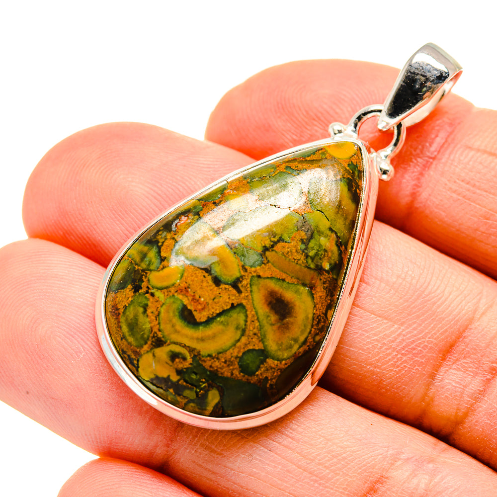 Rainforest Jasper Pendants handcrafted by Anasilvercos - PD752058