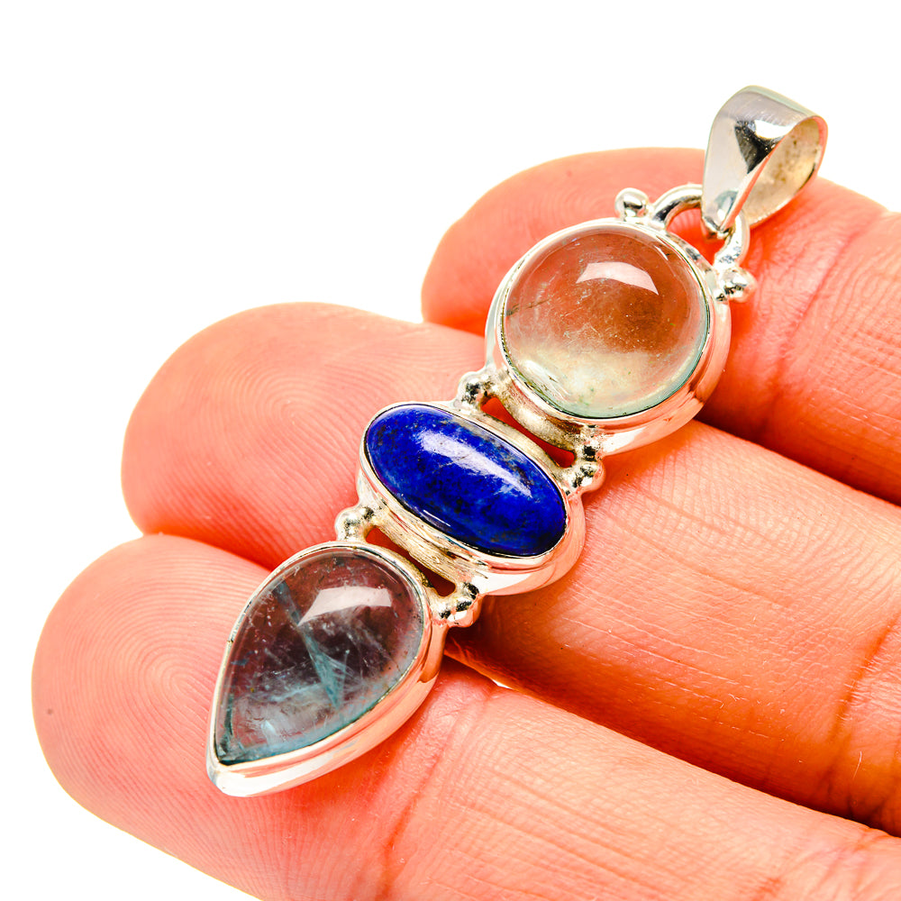 Aquamarine Pendants handcrafted by Anasilvercos - PD752126