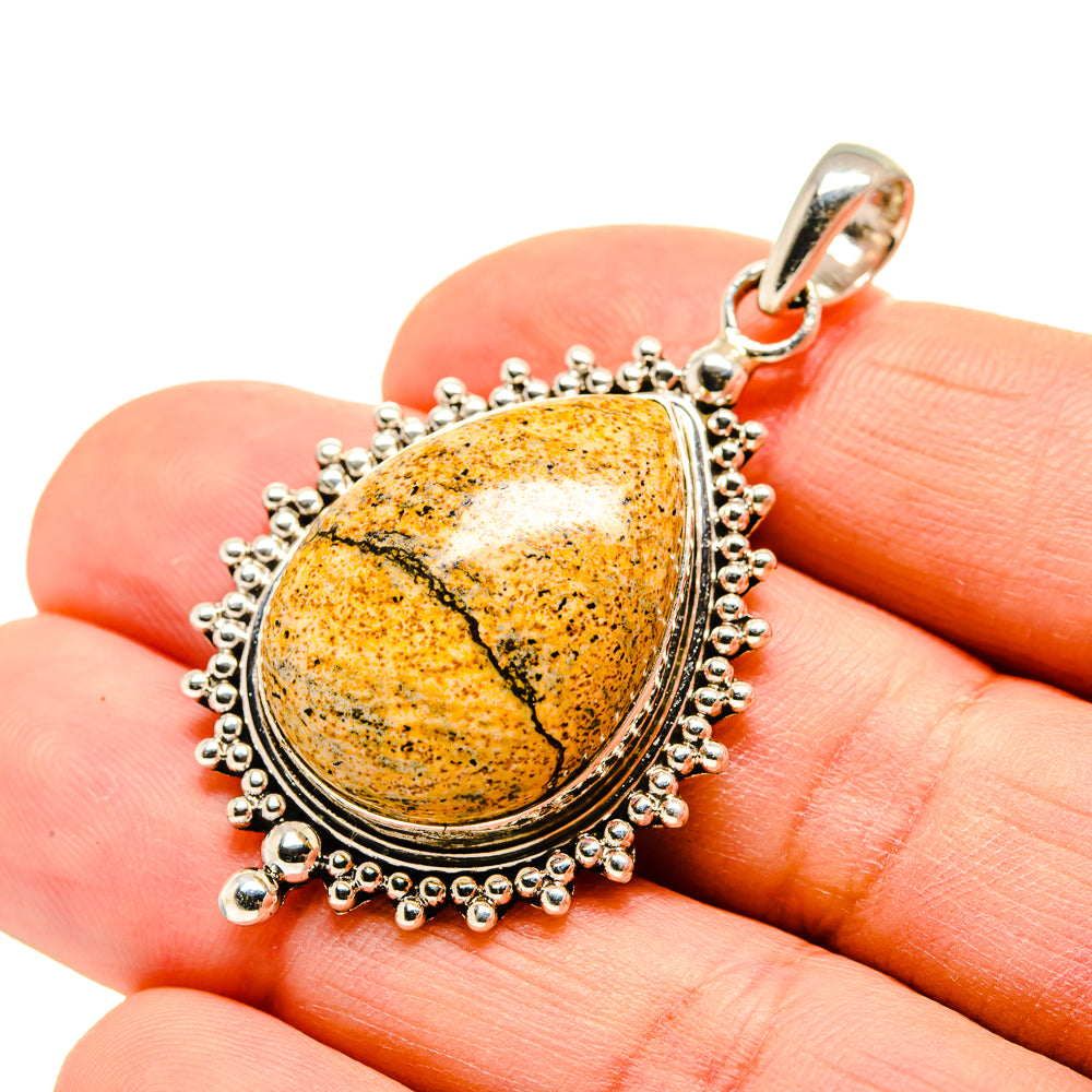 Picture Jasper Pendants handcrafted by Anasilvercos - PD752348