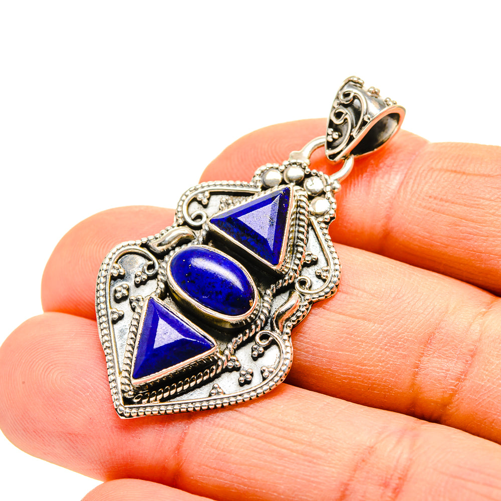 Lapis Lazuli Pendants handcrafted by Anasilvercos - PD752382