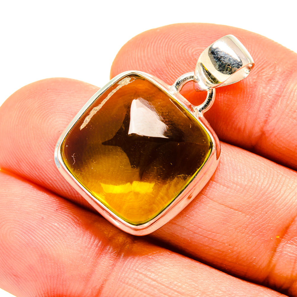 Green Tourmaline Pendants handcrafted by Anasilvercos - PD752415