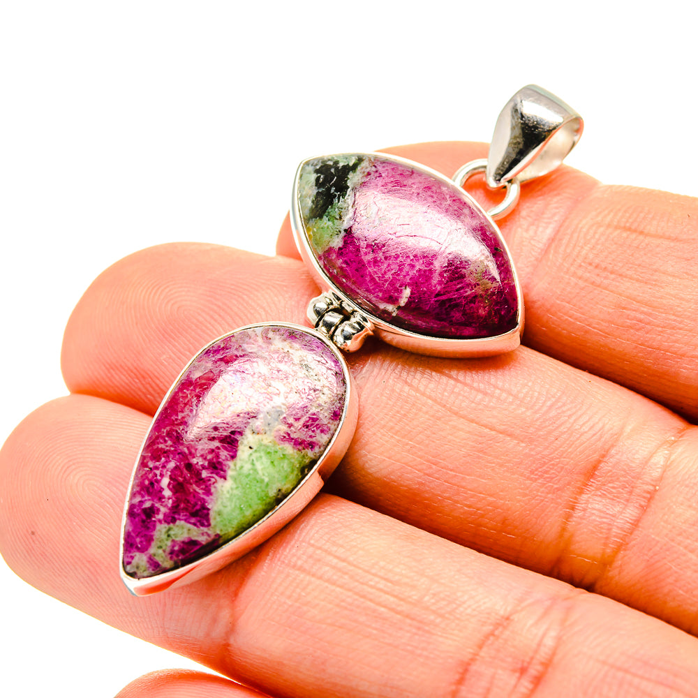 Ruby Zoisite Pendants handcrafted by Anasilvercos - PD752480