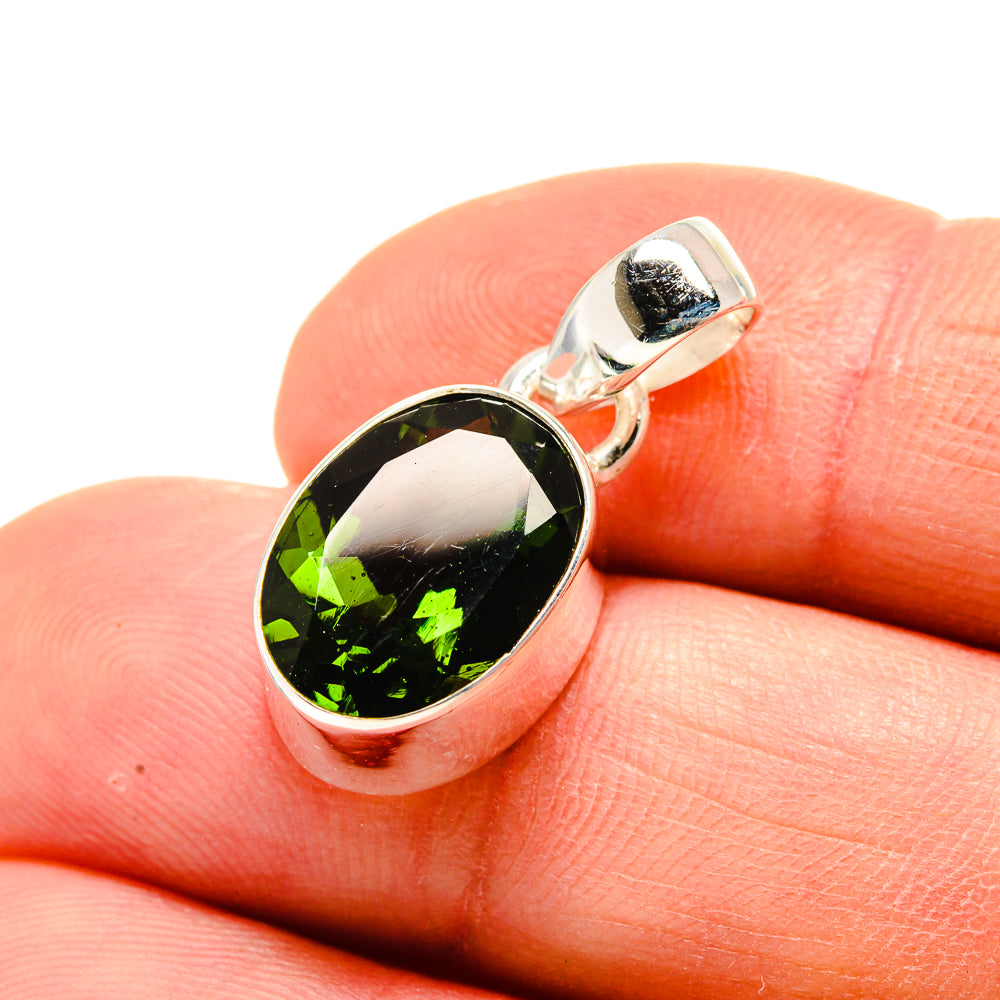 Czech Moldavite Pendants handcrafted by Anasilvercos - PD752494