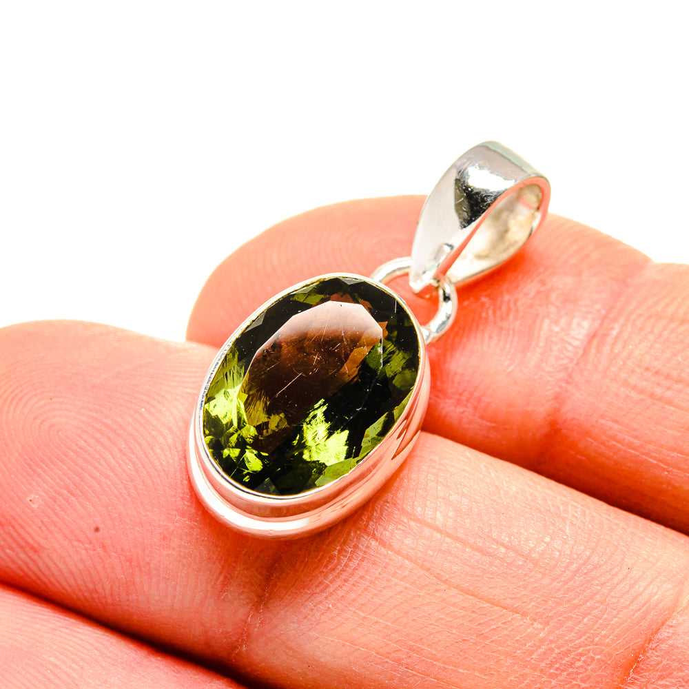 Czech Moldavite Pendants handcrafted by Anasilvercos - PD752495