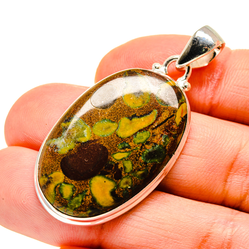 Rainforest Jasper Pendants handcrafted by Anasilvercos - PD752675