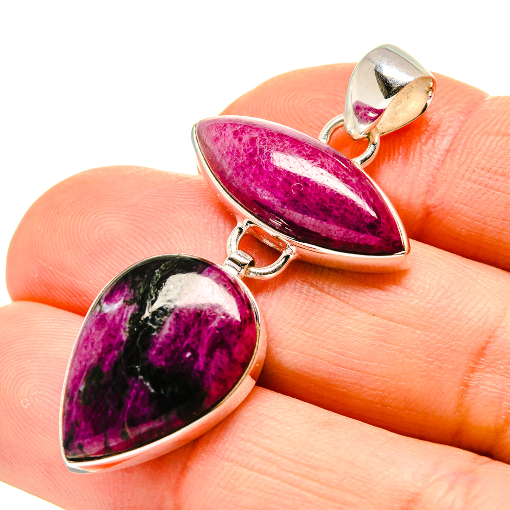 Ruby Fuchsite Pendants handcrafted by Anasilvercos - PD752717