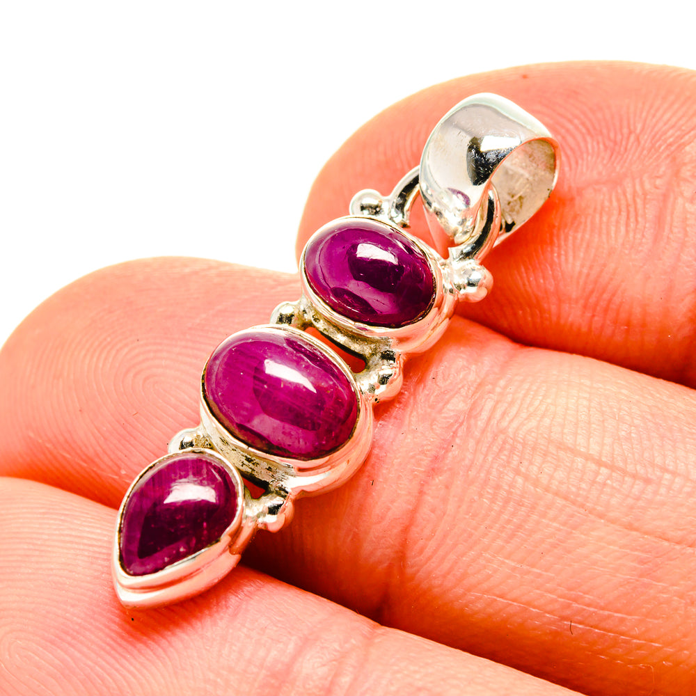 Pink Tourmaline Pendants handcrafted by Anasilvercos - PD752775