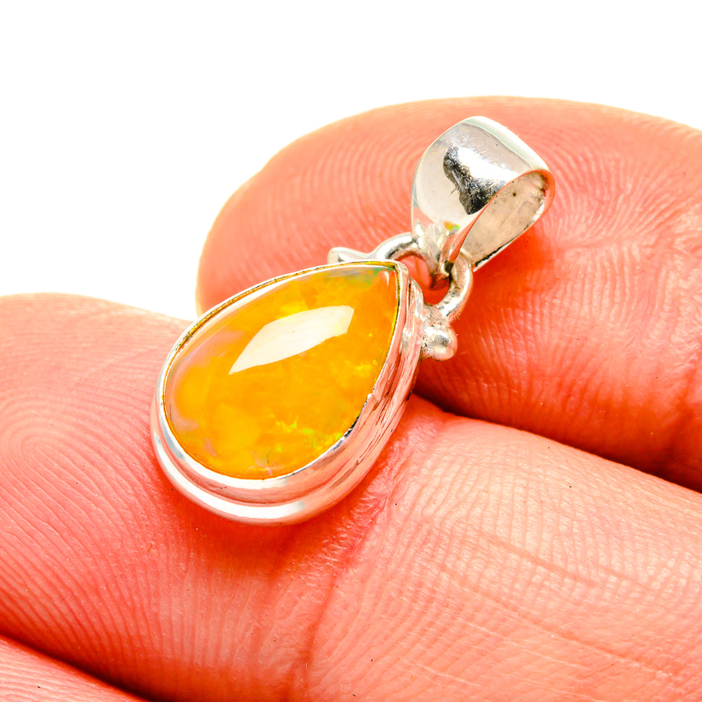 Ethiopian Opal Pendants handcrafted by Anasilvercos - PD752794