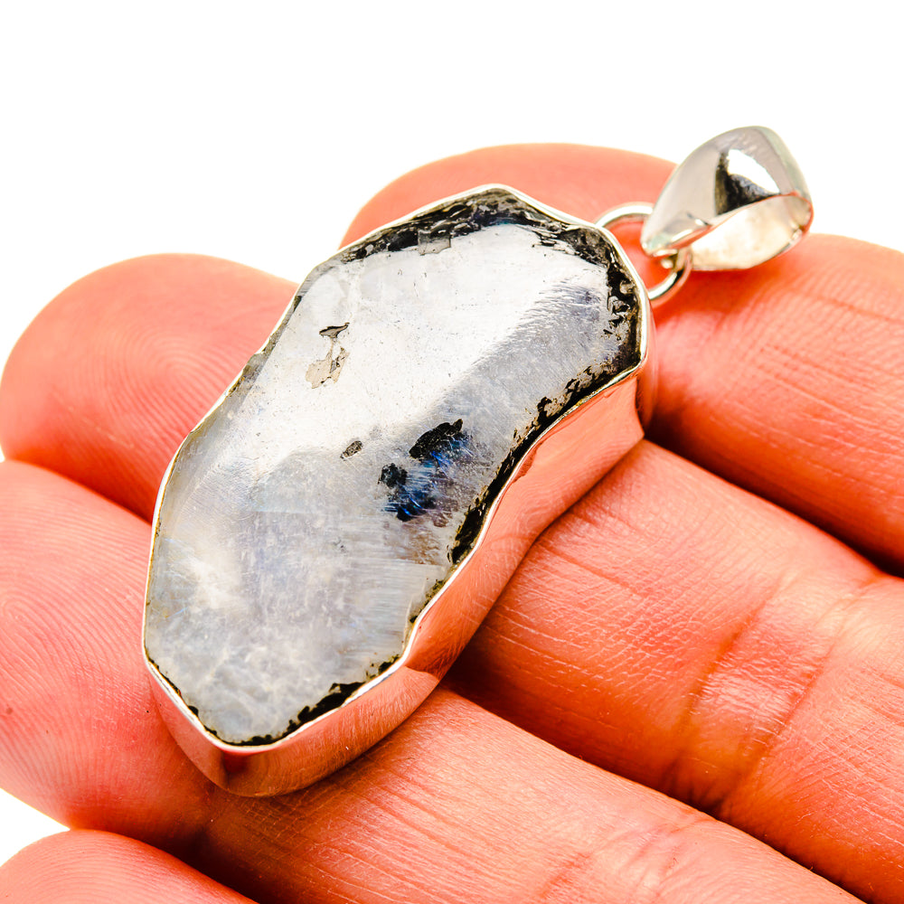 Rainbow Moonstone Pendants handcrafted by Anasilvercos - PD752811