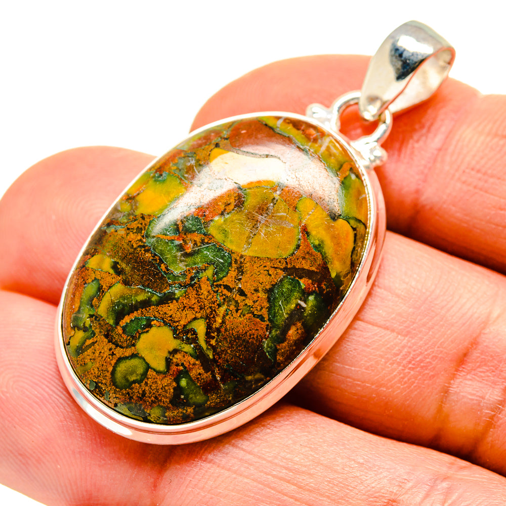 Rainforest Jasper Pendants handcrafted by Anasilvercos - PD752890